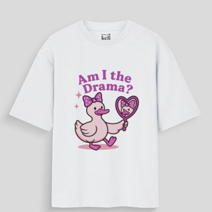 Am I the Drama Unisex Oversized Cotton T-Shirt