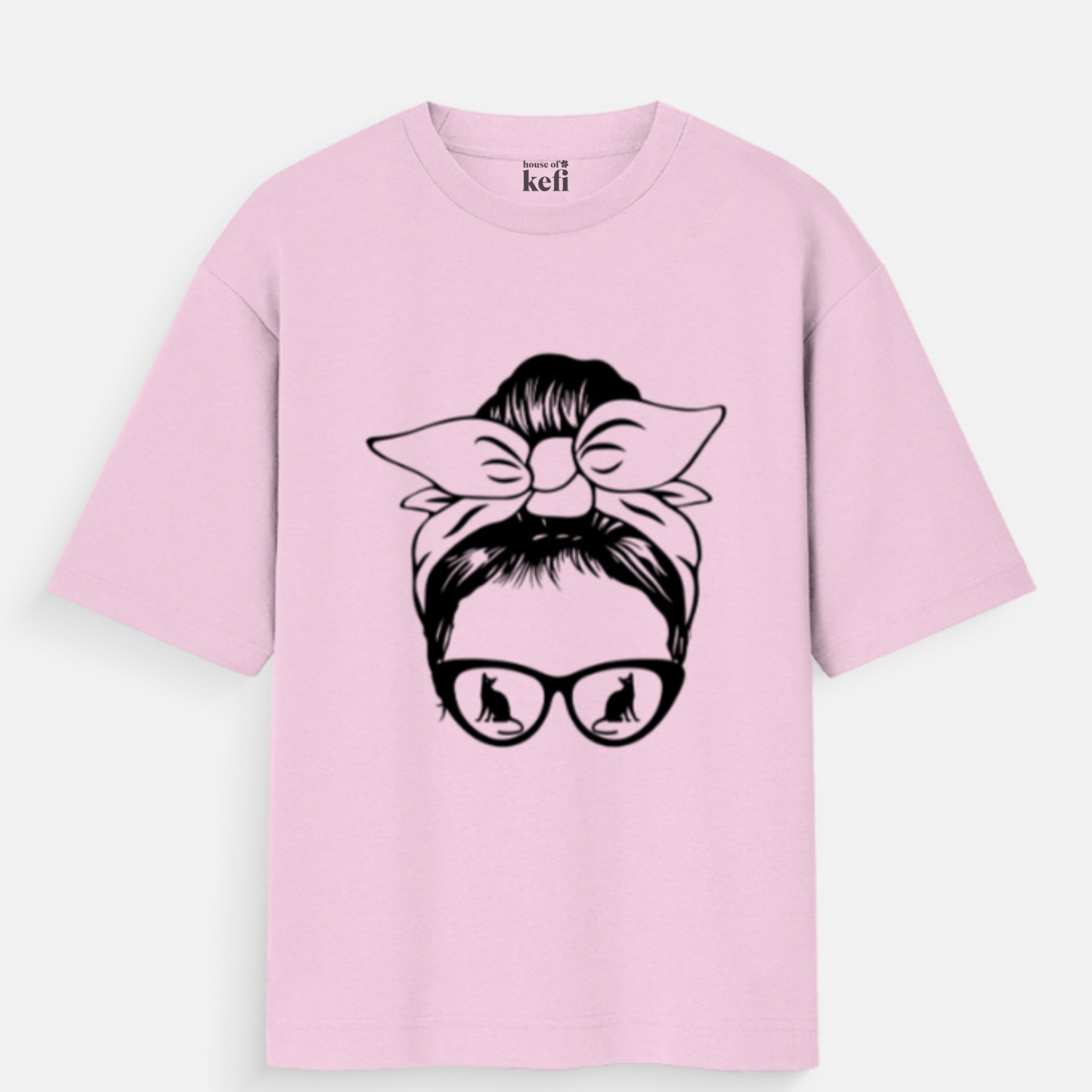 Cat Vision Women's Oversized Cotton T-Shirt