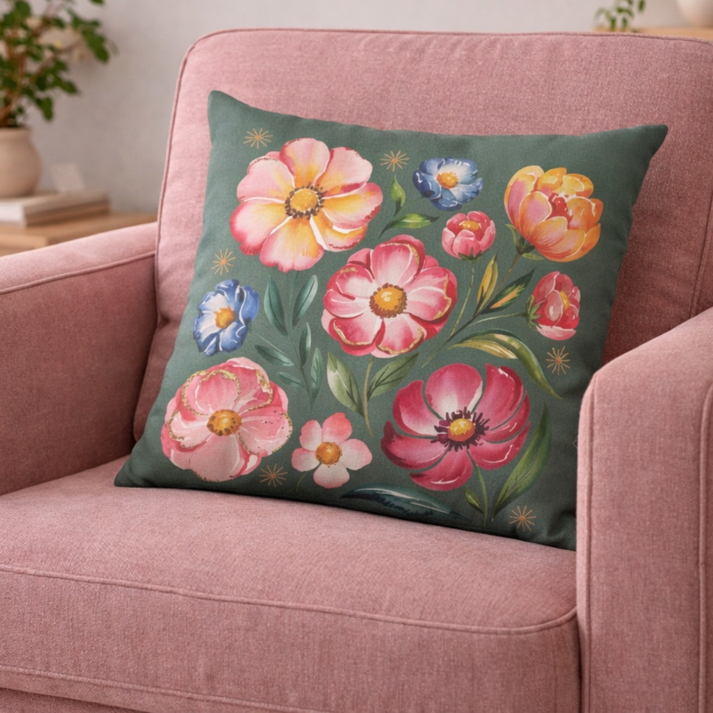 Garden Whisper Floral Cushion Cover