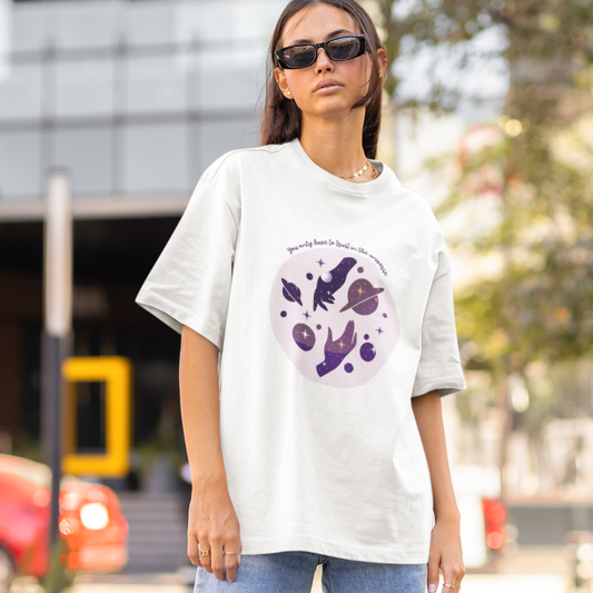 Trust in the Universe Unisex Oversized Cotton T-Shirt