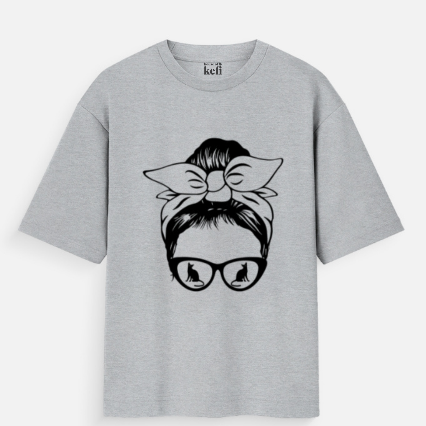Cat Vision Women's Oversized Cotton T-Shirt