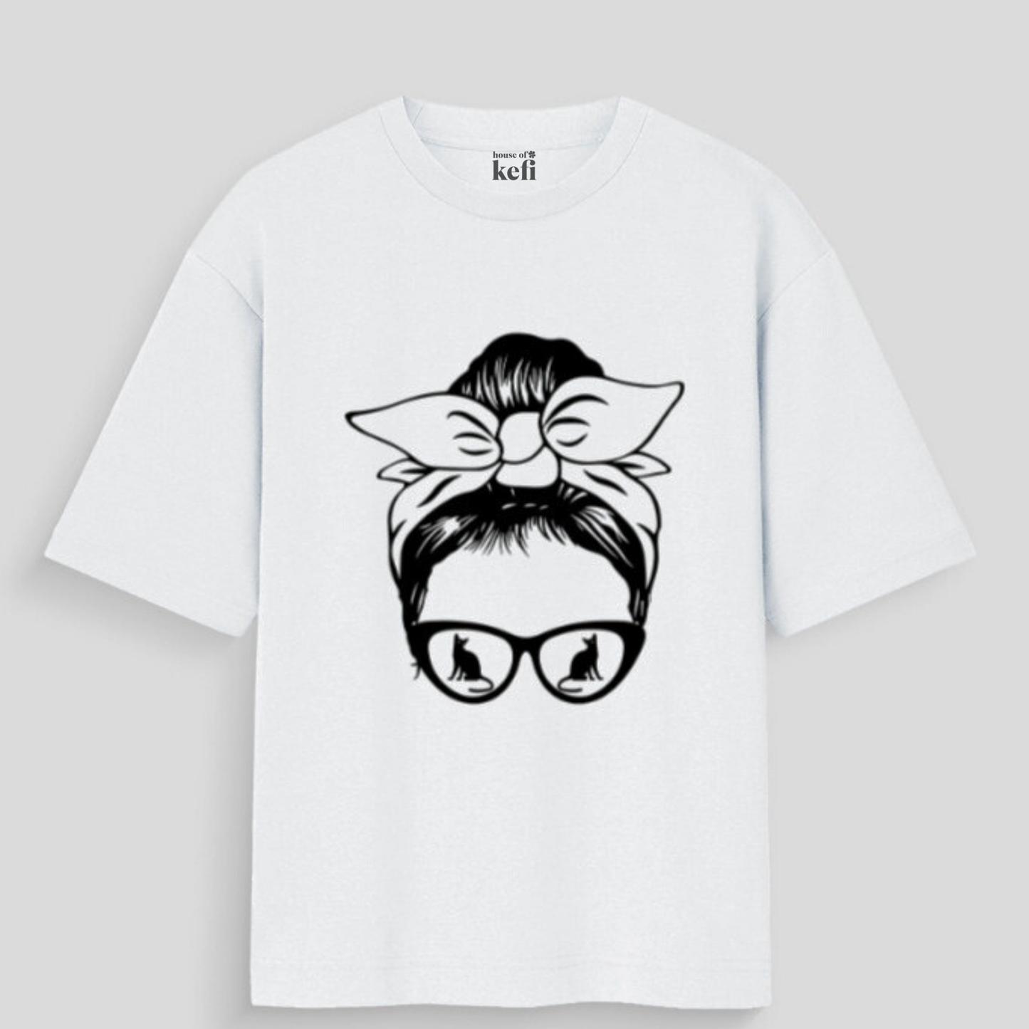 Cat Vision Women's Oversized Cotton T-Shirt
