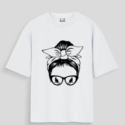 Cat Vision Women's Oversized Cotton T-Shirt