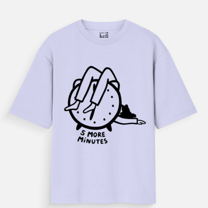 5 More Minutes Unisex Oversized Cotton T-Shirt