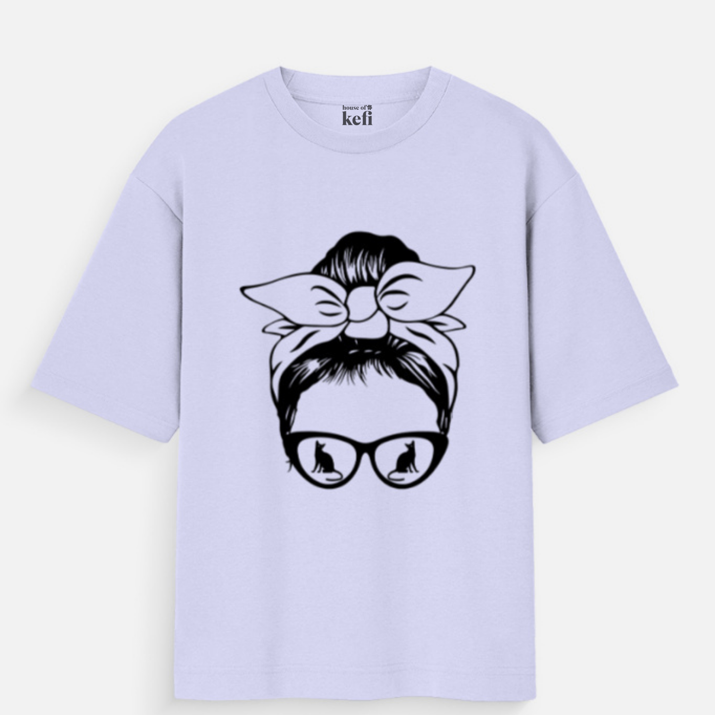 Cat Vision Women's Oversized Cotton T-Shirt