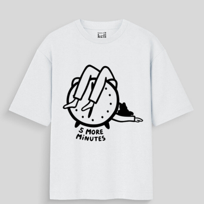 5 More Minutes Unisex Oversized Cotton T-Shirt
