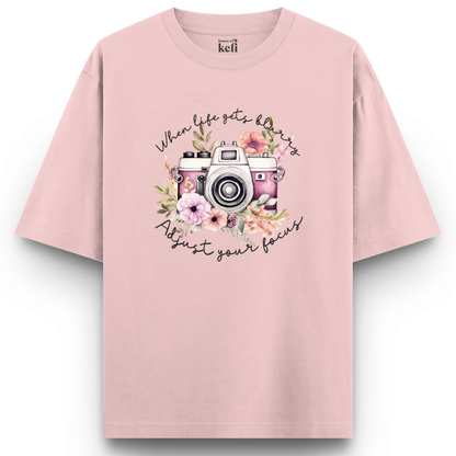 Adjust Your Focus Unisex Oversized T-Shirt