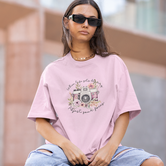 Adjust Your Focus Unisex Oversized T-Shirt