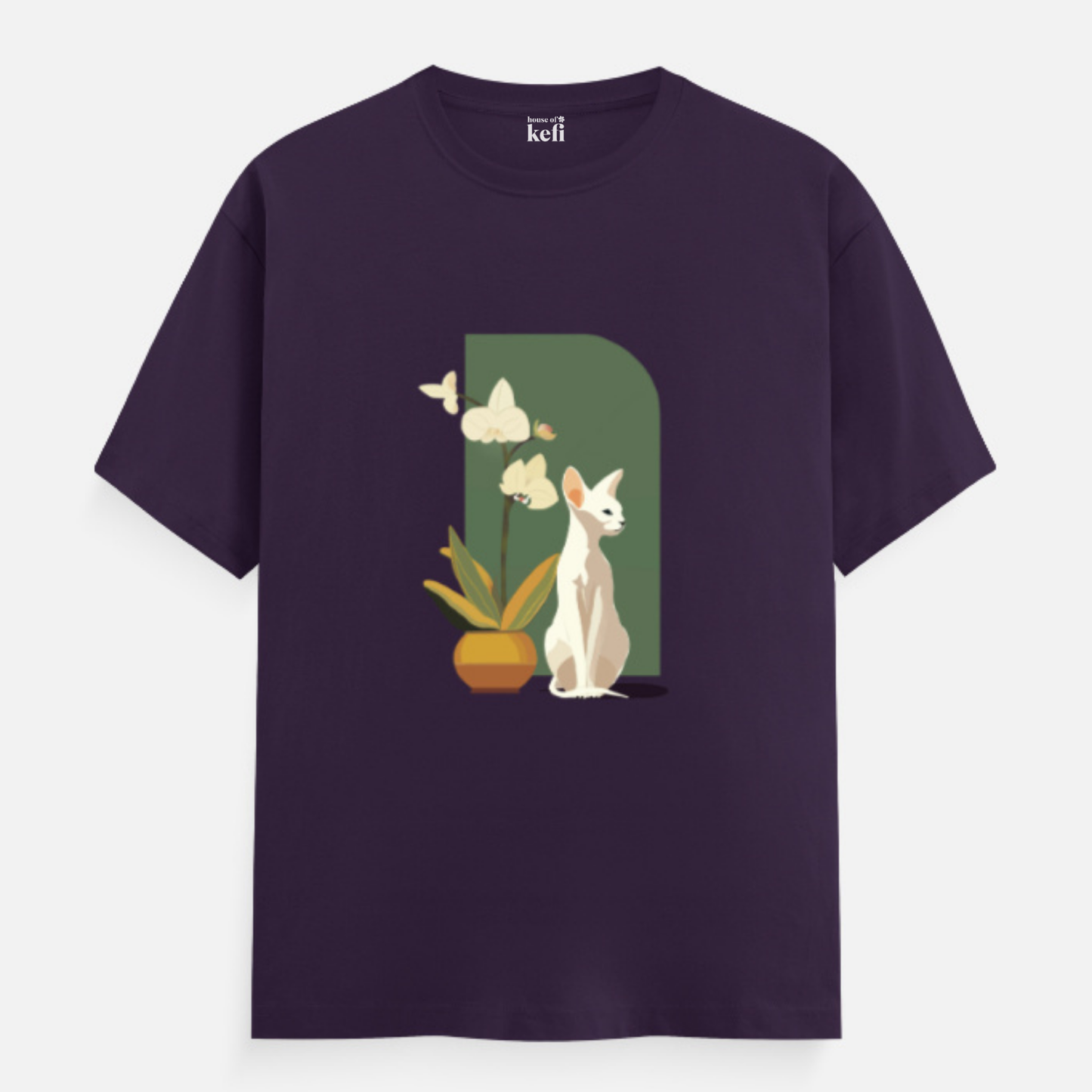 Feline Serenity Unisex Relaxed Fit Cotton T Shirt