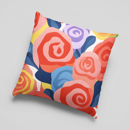 Layered Rose Reverie Cushion Cover