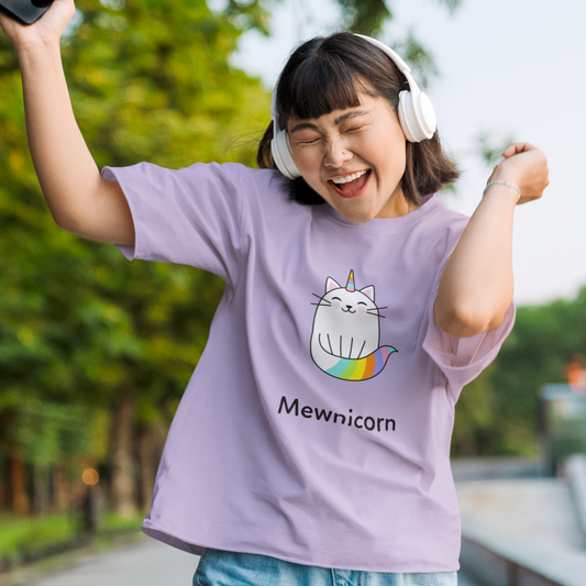 Mewnicorn Unisex Oversized Cotton T-Shirt