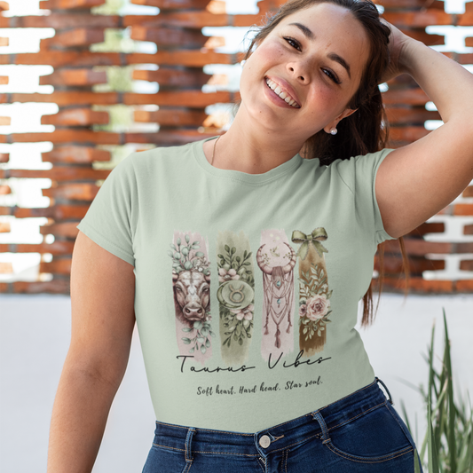 Taurus Vibes Unisex Relaxed Fit Cotton T-Shirt