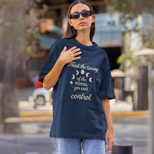 Trust the Moons Unisex Oversized Cotton T-Shirt