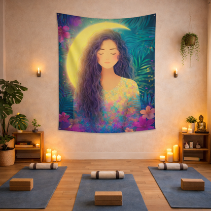 Held by the Light Fabric Wall Tapestry