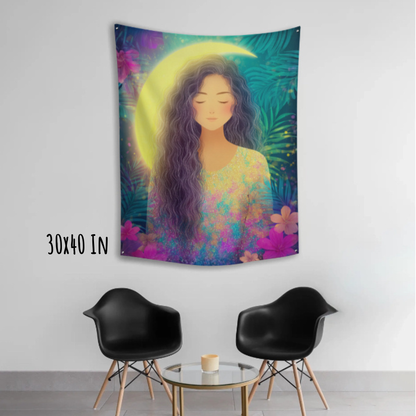 Held by the Light Fabric Wall Tapestry
