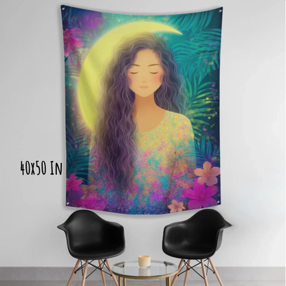 Held by the Light Fabric Wall Tapestry