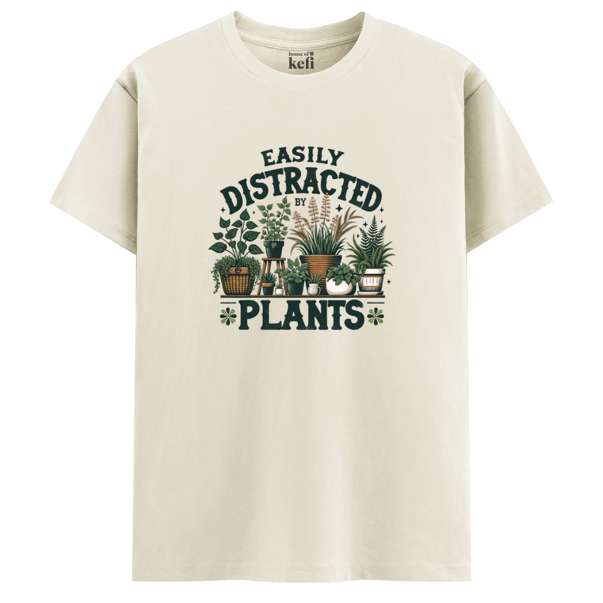 Easily Distracted by Plants Unisex Relaxed Fit T-Shirt