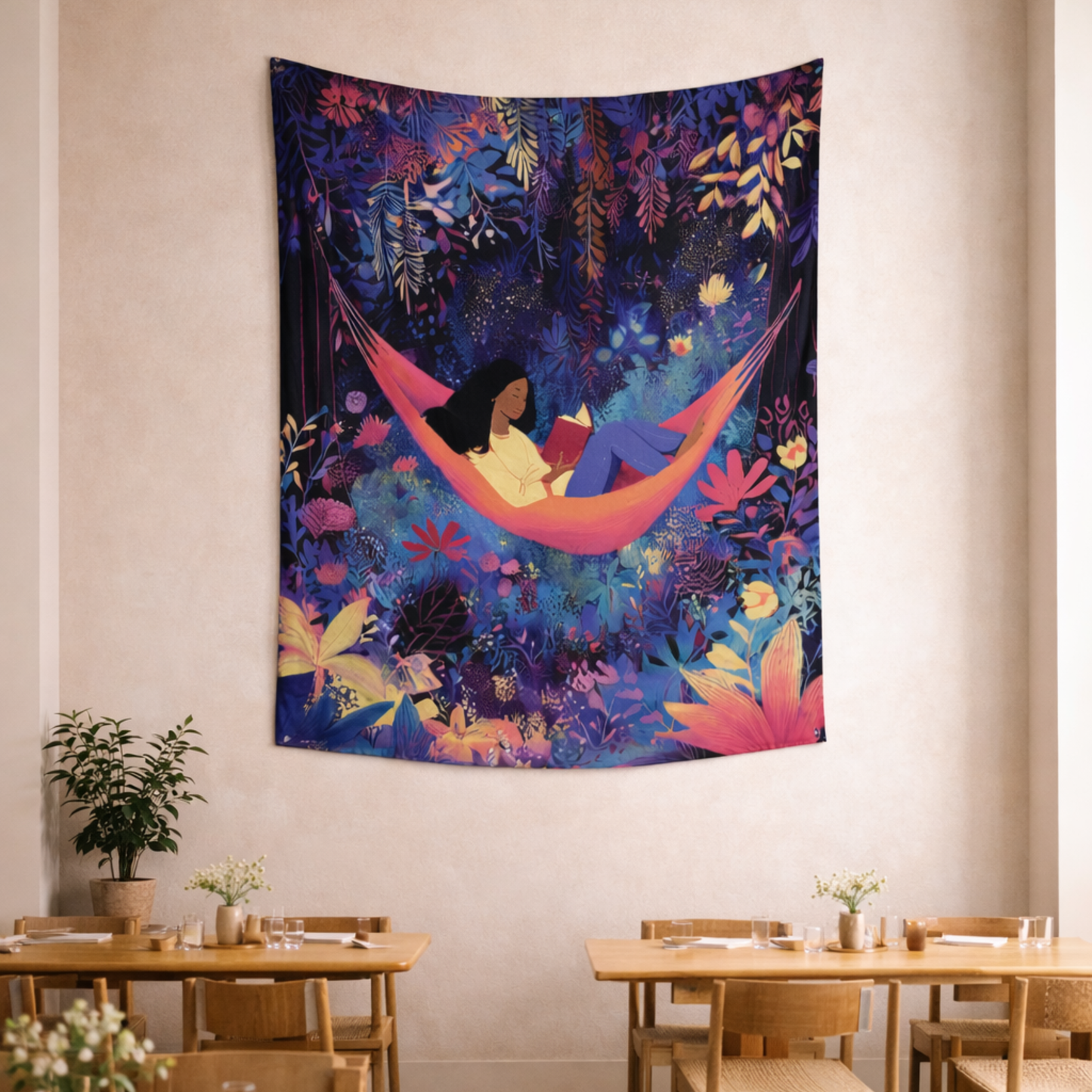 Let Yourself Relax Fabric Wall Tapestry