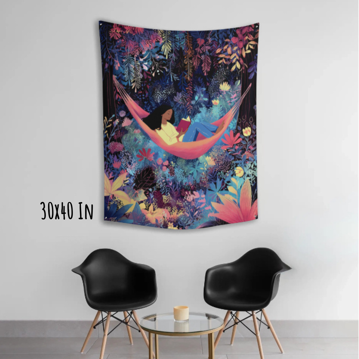 Let Yourself Relax Fabric Wall Tapestry
