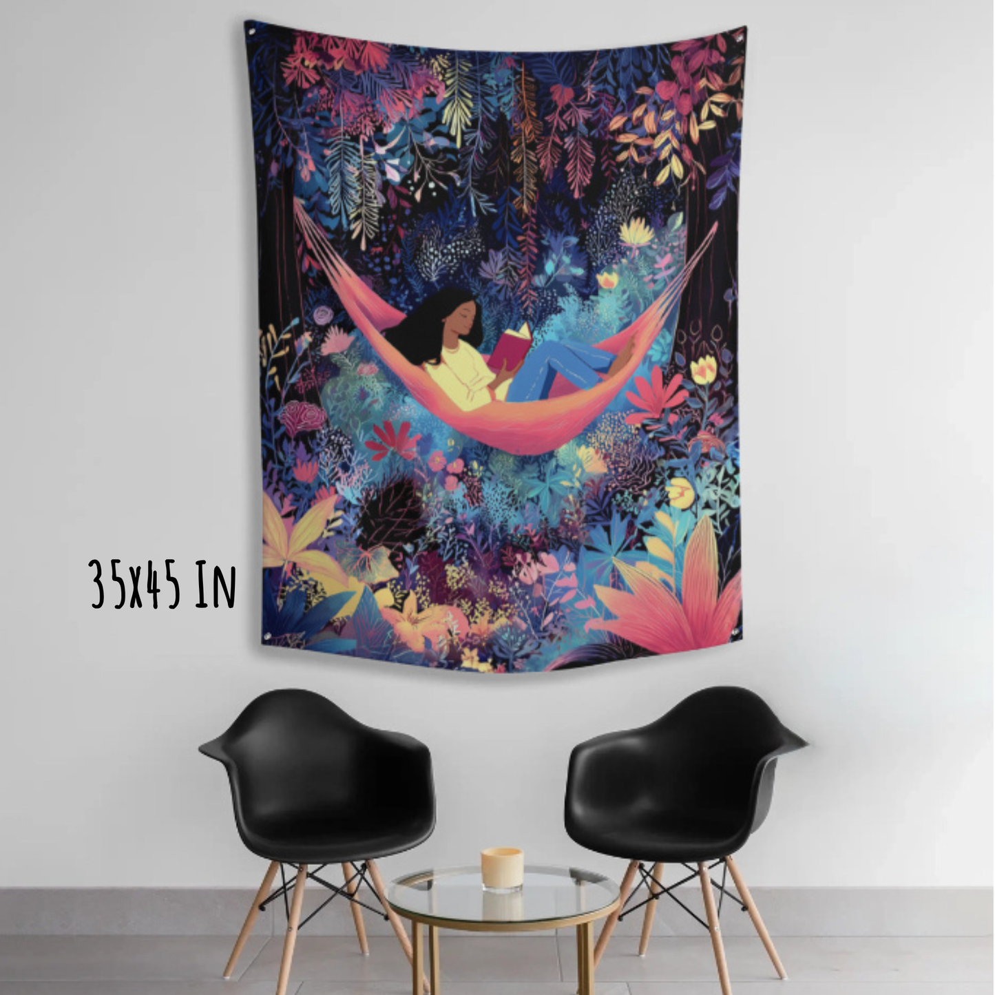 Let Yourself Relax Fabric Wall Tapestry