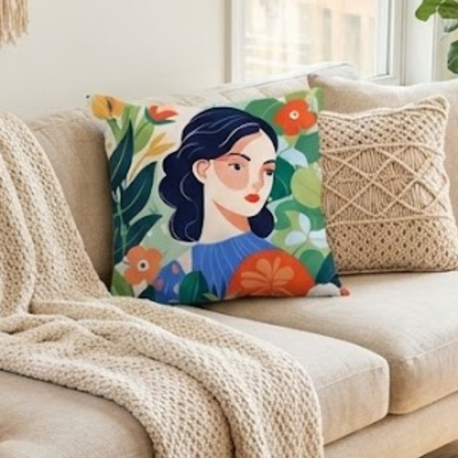 Blooming Poise Boho Cushion Cover