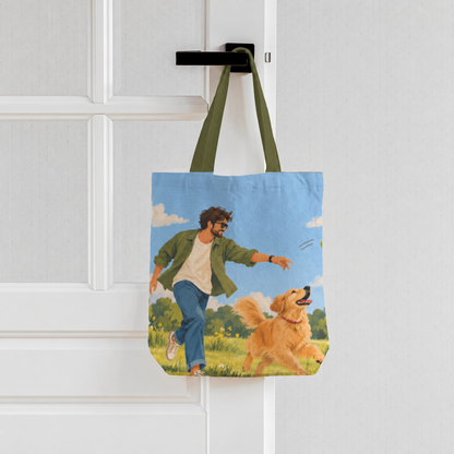 Best Days with My Dog Tote Bag With Zipper