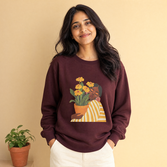 Boho Bloom Girl Serenity Sweatshirt