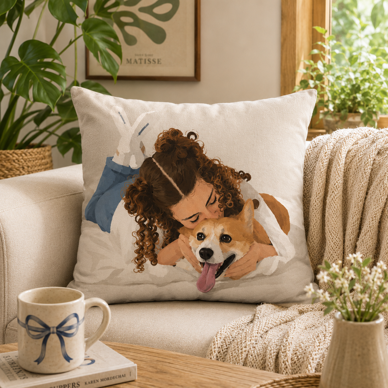 Home Is Where My Dog Is Cushion Cover