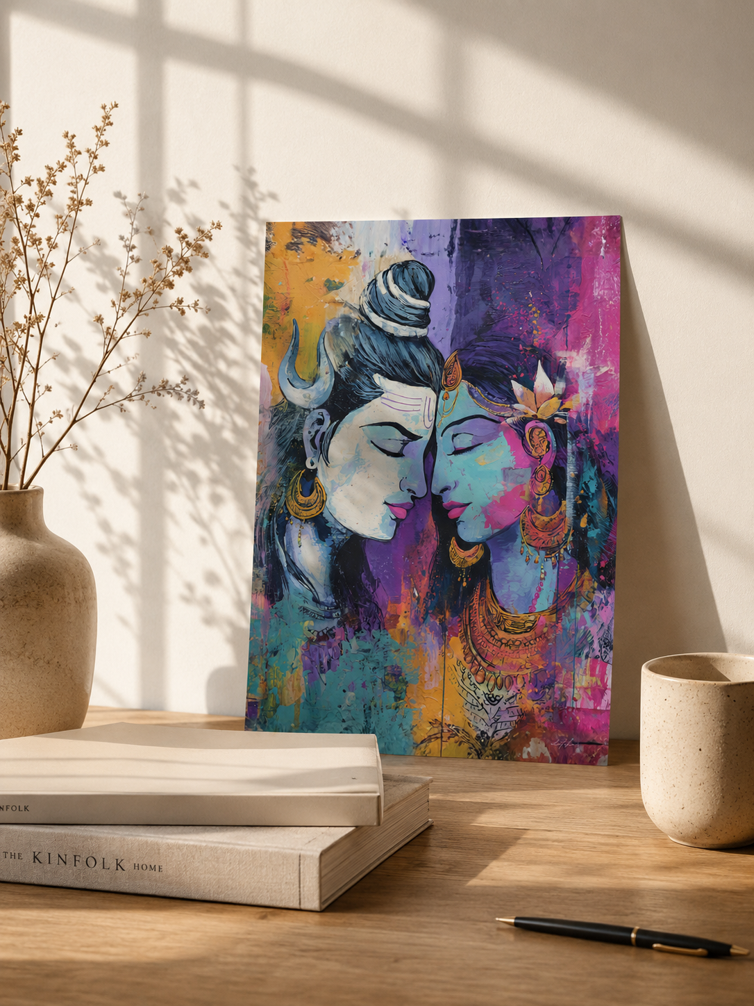 Shiv Shakti Unframed Boho Art Print