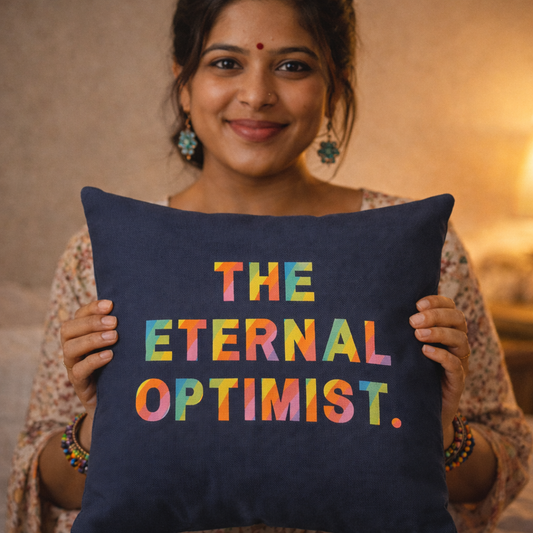 The Eternal Optimist Cushion Cover
