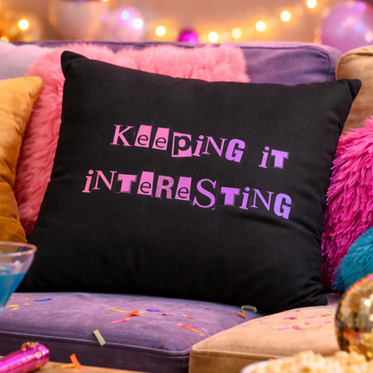Keeping It Interesting Cushion Cover