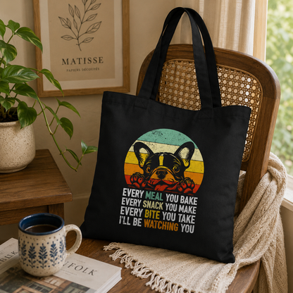 Professional Food Watcher Canvas Tote Bag with Zipper