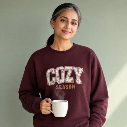 Cozy Season Floral Sweatshirt