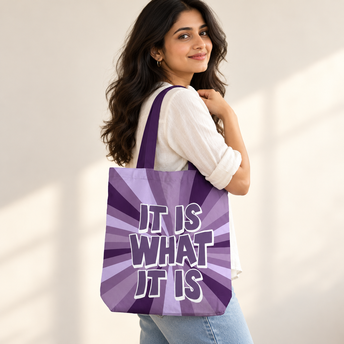 It Is What It Is Tote Bag With Zipper