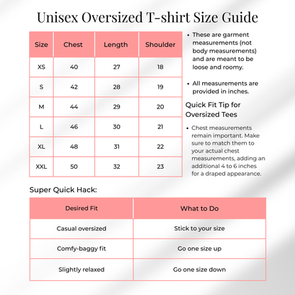 I Need My Space Unisex Oversized Cotton Tee