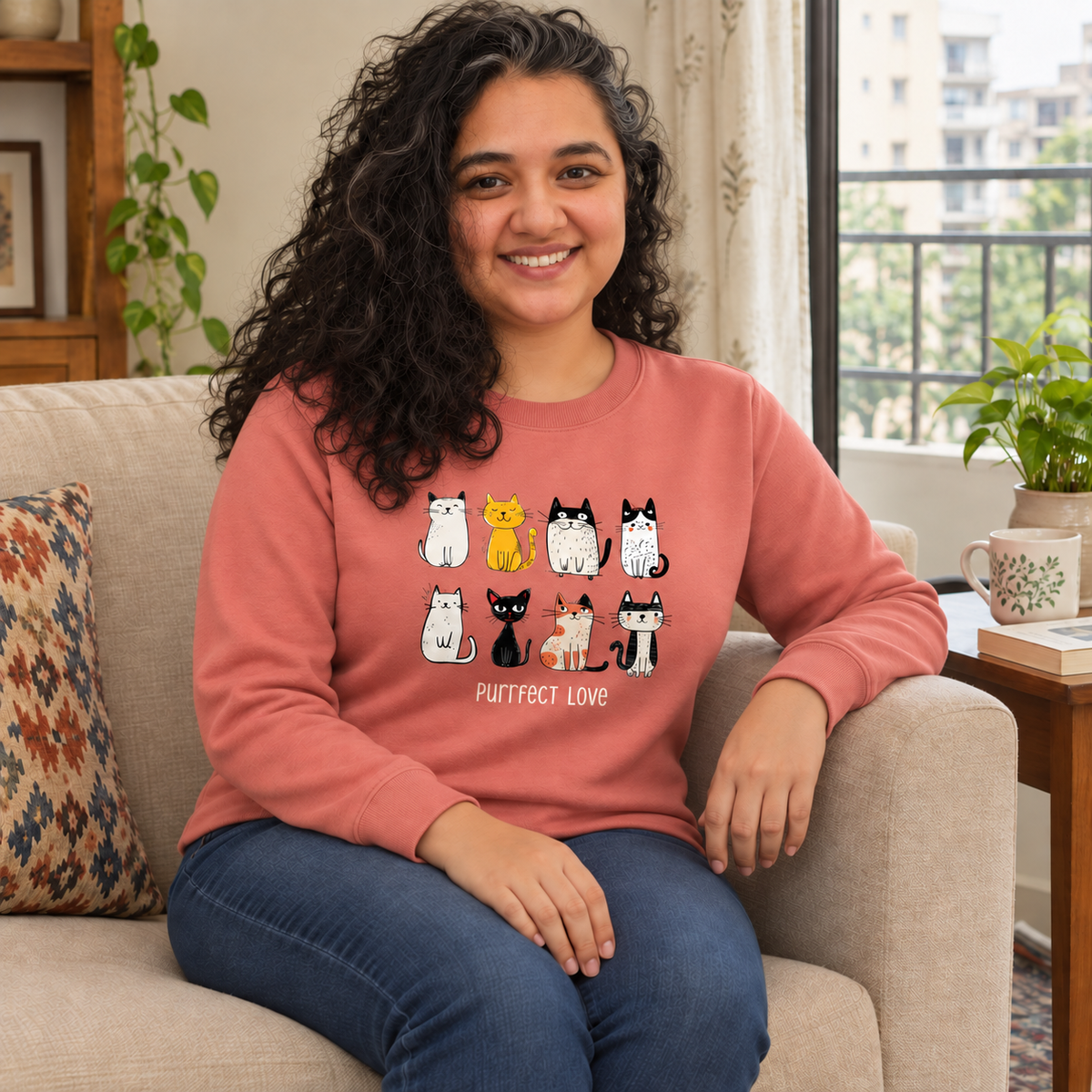 Purrfect Love Unisex Sweatshirt