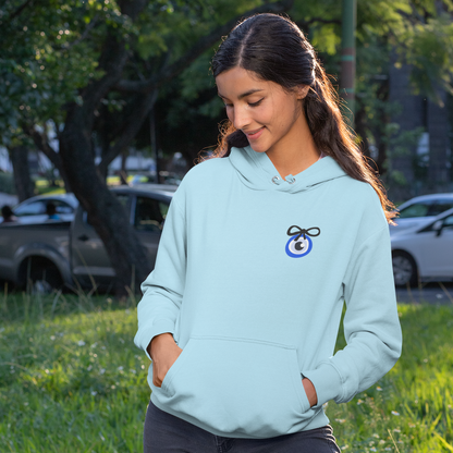 Unisex Evil Eye Bow Regular Fit Hoodie